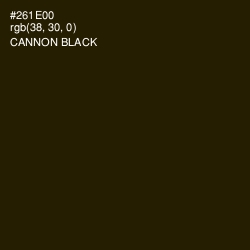 #261E00 - Cannon Black Color Image